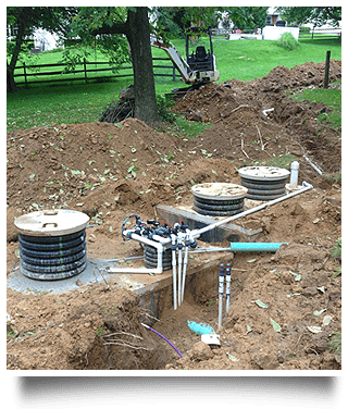 septic tank and drip unit